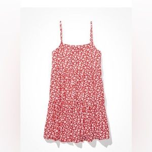 strapless open back dress Floral Print Tiered Dress - Smocked Bodice